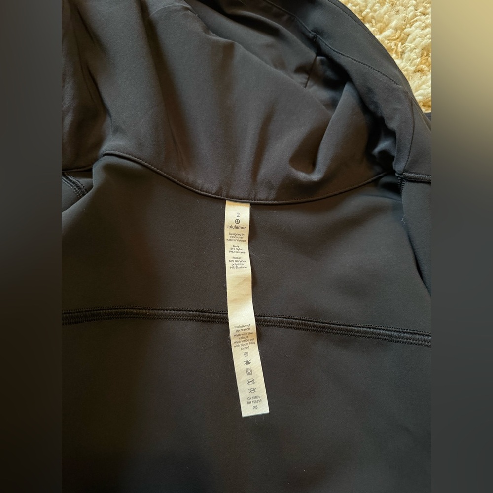 Lululemon Black Jacket Drawstring Cinch Waist - image 5
